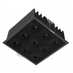 Foco empotrar LED fijo Cuadrado 100x100mm PUNT 18W UGR15